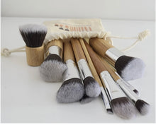 Load image into Gallery viewer, Bamboo Makeup Brushes (11 piece set)
