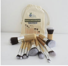 Load image into Gallery viewer, Bamboo Makeup Brushes (11 piece set)
